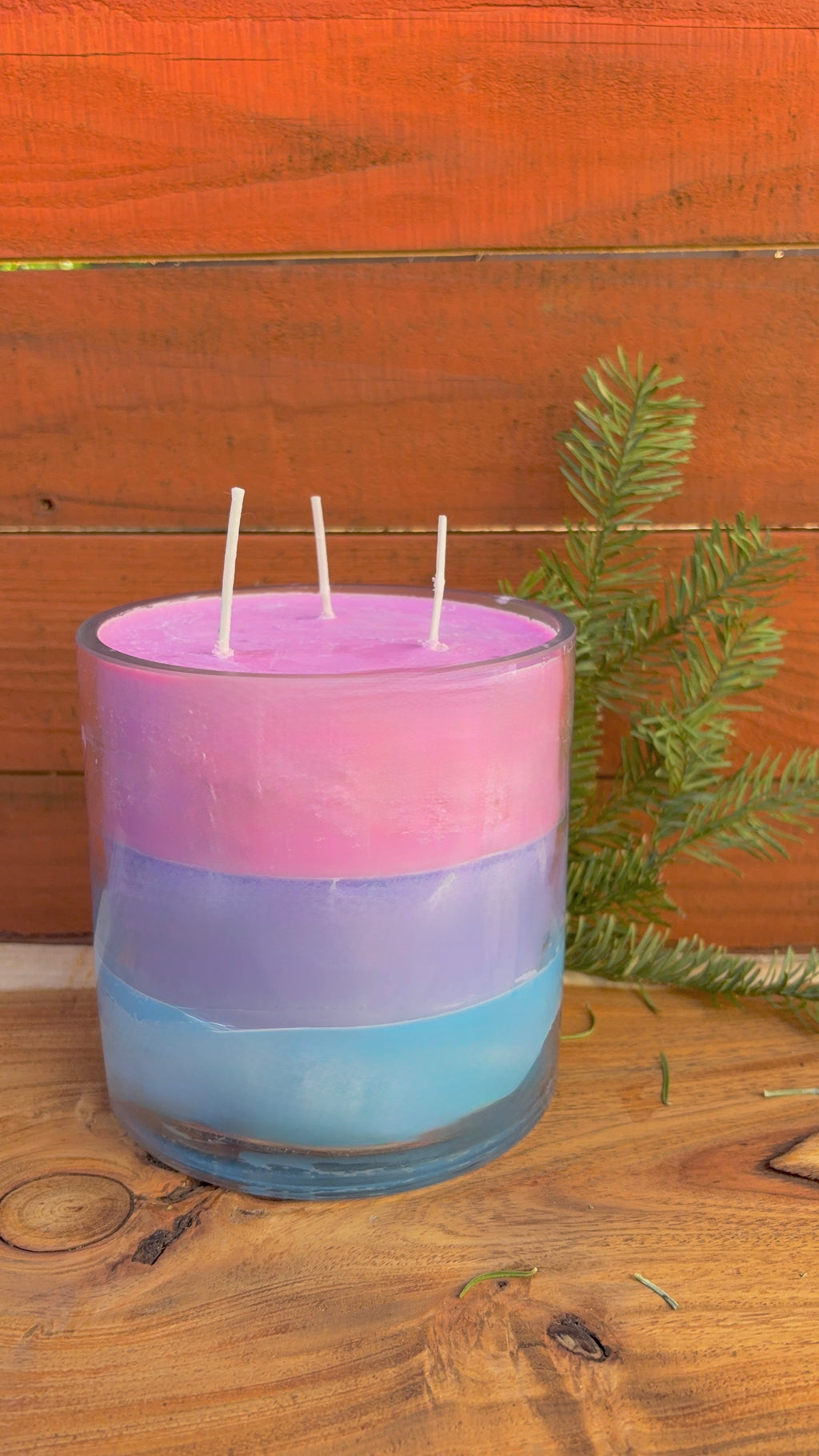 Triple Scent Layered Candle - Three Wicks