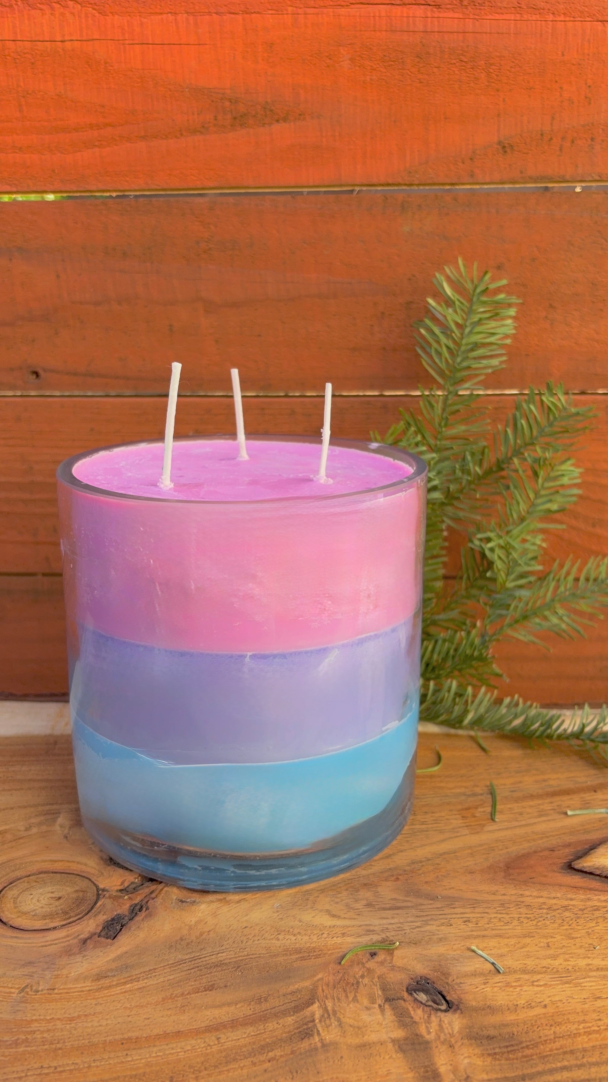 Triple Scent Layered Candle - Three Wicks