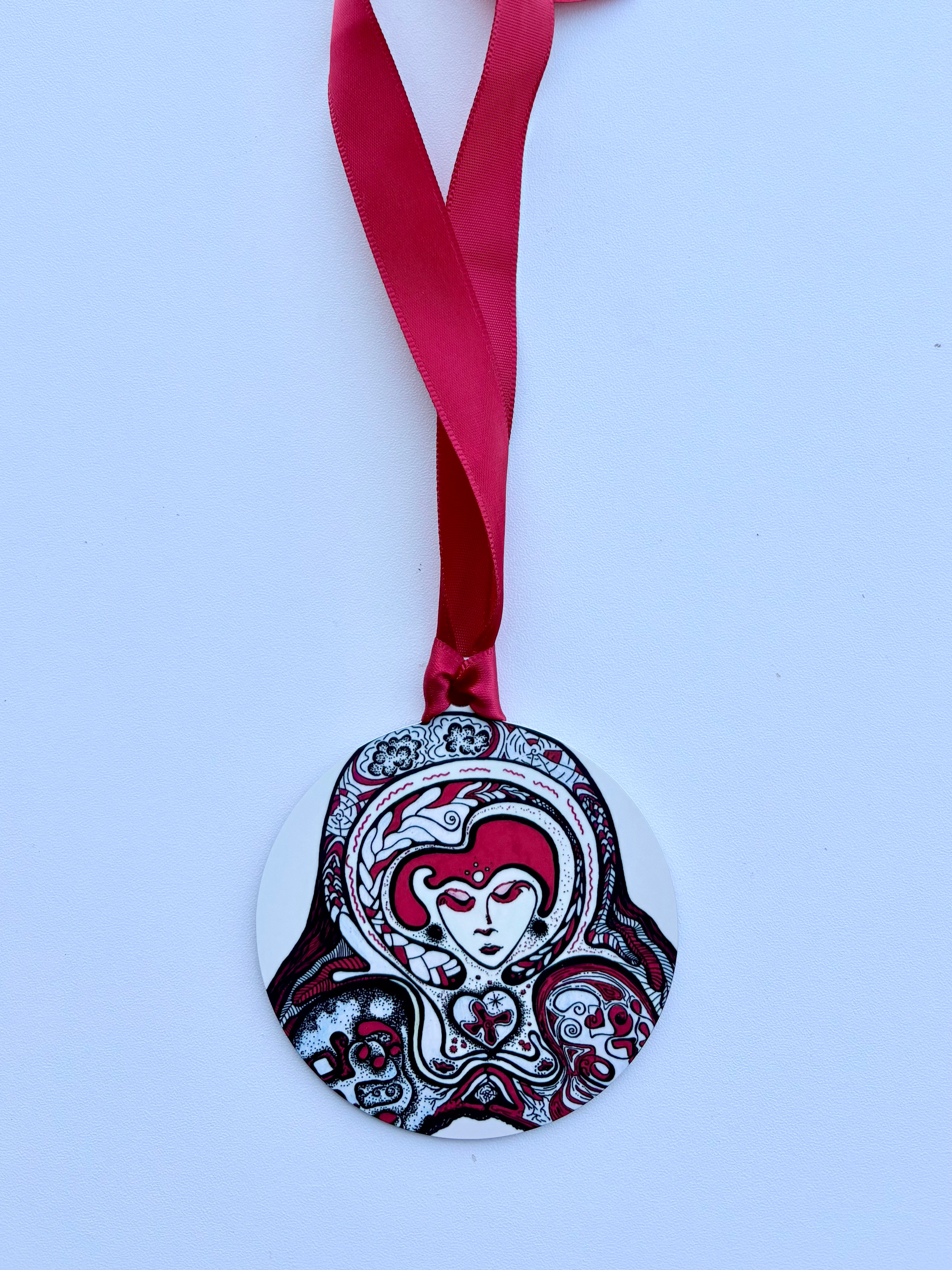 Woman in Red Ornament